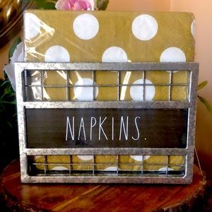 Farmhouse “Napkins” Wire  Metal Rae Dunn Napkin Holder